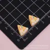 Rebanada de Pastel Triángulo Simulación Accesorios de Resina Pegamento de Crema Llavero DIY Funda de Teléfono Hecha a Mano Adorno de Escritorio
