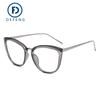 Montura de gafas semimetálica anti-luz azul anti-radiación moda INS color ojo de gato transfronterizo europeo y americano 2021 Nuevo 376-2