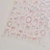 Adesivos de Unha Shell Light Estilo Japonês Popular Adesivos de Unha para Crianças Adesivos de Unha com Laço Rosa Lote Misto