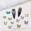 Borboleta Strass 53 Luz Explosiva Luxo Cristal Incrustado DIY Usar Patch de Armadura Acessórios Zircônia Unha Joias Fábrica