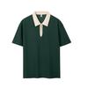 Overol polo con cremallera en solapa logotipo personalizado impreso catering corporativo camisa cultural camiseta de manga corta ropa de trabajo hecha a medida