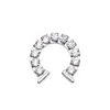 Anillo de Herradura de Aleación de Titanio F136 Joyería para Perforación de Hélix Hueso de la Oreja Accesorios Perforación de Oreja de Titanio G23 Rosca Interna Joyería de Tachuela para Oreja para Mujeres