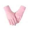 Guantes de cuadros de color sólido transfronterizos para hombres y mujeres, cálidos de invierno, forrados de felpa, tejido grueso tipo lana, pantalla táctil, guantes de alta gama