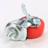Rueda de 2 pulgadas de rodamiento doble dorada de diamante para caster universal 1.5PP para estante de muebles rueda universal ligera al por mayor de fábrica