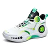 Nuevos Zapatos de Baloncesto para Hombre, Botas de Combate de Caña Alta, Transpirables, Antideslizantes, Resistentes al Desgaste, Amortiguadores, Tenis para Estudiantes de Secundaria, Zapatos Deportivos para Piso de Cemento para Hombre