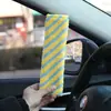 Almofadas de Ombro Pelúcia Listradas para Carro, Protetores de Ombro para Cinto de Segurança, Anti-Estrangulamento do Pescoço, Decoração de Carro de Alto Padrão
