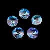 Cuentas Octogonales de Doble Agujero de 14 mm Cuentas Sueltas de Vidrio Materiales para Manualidades DIY Cuentas Octogonales de Vidrio Colgantes para Iluminación