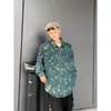 Chaqueta de Trabajo de Mezclilla Retro Rayada de Gama Alta para Hombre Planchada Guapo Holgada Casual Primavera y Otoño Chaqueta Superior Solapa