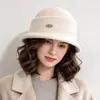 Otoño Invierno Estilo Británico Estudiante en el Extranjero Heredera Elegante Sombrero Redondo de Fieltro de Lana para Mujer Retro Versátil de Moda Temperamento Bombín Tacto de Alta Gama