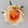 Cabeça de flor rosa flor artificial acessórios de flor de rosa flor decorativa flor para fotografia flor de seda flor de simulação artificial cabeça de flor