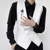 Terno Casual Masculino e Feminino Gola Barco Colete de Negócios Estilo Britânico Gola Barco de Alto Nível Colete Slim-Fit Colete Jaqueta