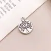 Mezcla 20 Colgantes de Aleación Serie Árbol Hueco de Plata Antigua Etiquetas para Pulseras Pendientes DIY Accesorios de Joyería Hechos a Mano Materiales
