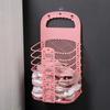 Cesta para ropa sucia plegable para colgar en la pared del baño, cesta para ropa sucia sin perforaciones