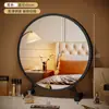 Espelho espelho cosmético grande com luz de mesa led dormitório estudantil quarto penteadeira mesa de cabeceira celebridade da internet luz de preenchimento espelho redondo