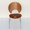 Silla de comedor nórdica de madera maciza, silla de café para el hogar, respaldo, mesa de comedor retro y silla, negociación simple, silla de concha de ocio, venta al por mayor