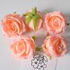 Arco de pared de flores artificiales de seda hechos a mano para decoración de bodas con cabeza de rosa de simulación, disponible en tamaño pequeño de París.