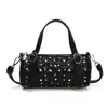Bolso de Piel Suave Transfronterizo para Mujer 2026 Estilo Nuevo, Personalizado, Moderno, Versátil, Bolso de Mano Acolchado con Tachuelas, Bolso de Hombro y Cruzado Estilo Europeo y Americano
