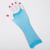 Guantes Largos de Red para Discoteca Verano Calados Elásticos Red Seca Guantes de Baile Sexy Guantes de Media Dedos para Mujer