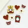 Charms para Sapato Crocs Desenho Animado Raio Grafite Urso Preto Acessórios Acessórios para Chinelo DIY Charms de Sapato Removíveis Atacado do Fabricante