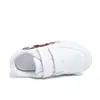 Zapatos Casuales de Tabla para Niñas con Velcro 2026 Modernos Graffiti Blanco Suela Suave Antideslizantes Transpirables Para Niños Pequeños y Niños Pequeños Primavera Otoño Versátiles
