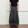 Calça Casual Scimitar de Alta Qualidade para Homens, Calça Pleated Design Cleanfit Retrô Americana, Calça Reta com Caimento