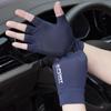 Guantes de dos dedos de seda helada para hombre, verano, finos, para entrega rápida, protección solar, antideslizantes, de medio dedo, para mujer, fabricantes por cuenta de