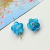 Ins Hyun-a - Cuentas de agujero recto con forma de hoja verde, flores, accesorios de cristal para bricolaje, pendientes, horquillas, material de carcasa para teléfono móvil, venta al por mayor