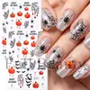 Nuevas Pegatinas Transfronterizas para Uñas de Halloween: Pegatinas Divertidas, Lindas, de Fantasma, Luna, Calabaza, Araña para Uñas
