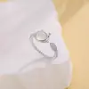 Transmisión en Vivo Transfronteriza Nuevo Producto Gato se Enamora del Anillo de Pescado Anillo Abierto Moda Diseño de Nicho Anillo Ajustable Anillo para el Dedo Índice