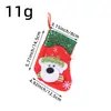 Decoraciones Navideñas de Liquen Dibujos Animados Creativos Calcetines Navideños con Lentejuelas Colgante para Regalo Bolsa de Dulces Navideña para Niños