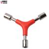 Herramienta de tres puntas hexagonal exterior herramienta combinada para reparación de bicicletas llave de vaso tipo Y de 8/9/10 mm