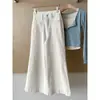 Jeans de Tiro Alto Lavados Vintage Elásticos Micro-Lar para Mujer Primavera Nuevos Holgados Moda Versátiles Ajustados Pantalones de Nicho
