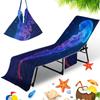 Funda para silla de playa transfronteriza bolsa para silla de playa de microfibra modelos de océano con impresión digital 3D se pueden pedir uno por uno