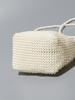 Bolso Cubo Hueco con Cuentas para Mujer, Bolso Cruzado de Hombro Estilo Europeo y Americano, Bolso Tejido de Perlas Hecho a Mano, Bolso de Mano para Viaje