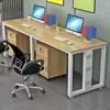 Estação de trabalho para várias pessoas, conjunto de mesa e cadeira de escritório, mesa executiva, mesa de escritório simples e moderna