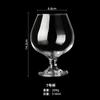Juego de copas de vino de whisky de vidrio tamaño pequeño brandy cáliz de pie corto copa de vino vaso de cerveza para el hogar