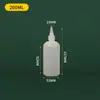 60 100 200ml Produção Frasco com Ponta Translúcida Ponta de HDPE Frasco Vazio para Apertar Frasco Doméstico para Apertar Molho com Escala