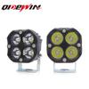 Farol de motocicleta de trevo de quatro folhas especial transfronteiriço super brilhante luz de trabalho LED quadrada para teto de veículo off-road especial