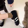 Pantuflas de Algodão Processadas e Personalizadas Novas para Uso Externo, Peludas, com Solado Macio, de Calçar, Antiderrapantes, Confortáveis e Versáteis, Quentes para o Exterior, Espessadas