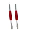 Llave para Válvula de Neumático de Aire Acondicionado de Motocicleta y Coche, Descuento por Volumen, Doble Cabeza, Doble Uso, Destornillador, Herramienta para Válvula
