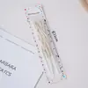 Vela de cumpleaños curvada chapada en oro, nueva vela de fiesta online sin humo para celebridades, vela de pastel de cumpleaños creativa y curva colorida