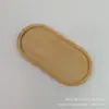Porta-copos de madeira de bambu, tapete para xícara de chá, almofada de isolamento térmico, porta-copos antiderrapante, tapete criativo para xícara de café e suco, bandeja de chá, comércio exterior, atacado