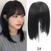 Peluca Transfronteriza para Mujer, Topper de Cabello Lacio, Flequillo de Aire, Cabello Realista, Pieza de Cabello de Malla Interna Transpirable, Topper Extensión de Cabello