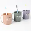 Taza de Cepillo de Plástico PP Linda Taza de Cepillo Estudiante Taza Simple para Enjuague Bucal Taza de Agua para el Hogar Taza para Lavar Venta al por Mayor