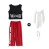 Ropa de baile hip-hop jazz para niños pantalones para niñas top moderno ropa de moda grupo de mujeres moderno cool jazz ropa de actuación para niños