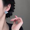 Alas de Mariposa a la Luz de la Luna Lujo Ligero Súper Brillantes Gradiente de Color Pendientes de Mariposa Microincrustados Pendientes 2026 Pendientes de Gama Alta