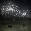 Luzes de Fogo de Artifício LED Solares Luzes de Ambiente para Jardim Externo Luzes de Varanda Luzes Coloridas Cordões de Luz Transfronteiriços Super Brilhantes Natal