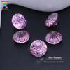Fogo de Artifício Rosa Claro Zircônia Cortada Redonda 8mm Corte Crisântemo Gema Artificial DIY Alta Qualidade Livro Vermelho Pequeno Venda Quente