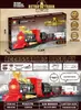 Tren Clásico Navideño Transfronterizo Tren Pequeño Humo Vía de Tren Eléctrica Luz Música Vía de Humo Juguete de Tren Pequeño