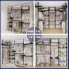 Arara de Roupas do Chão ao Teto Mais Vendida no Xiaohongshu e Douyin, Rack de Montagem Espessado para Suporte de Quarto e Closet